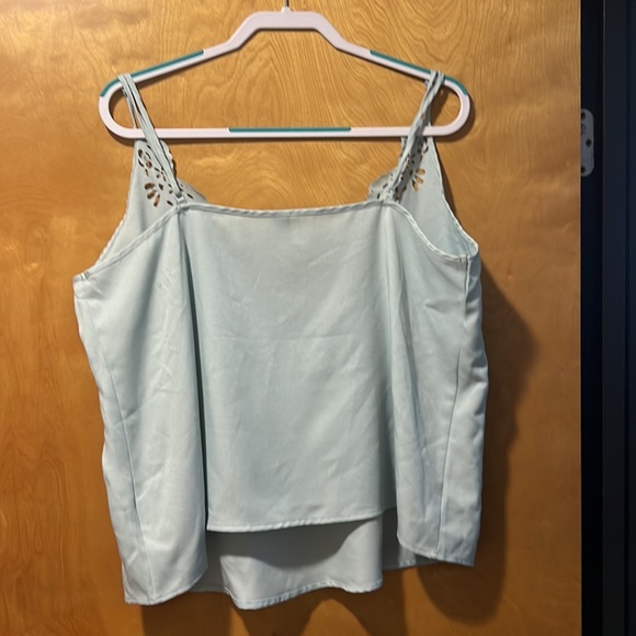 Shein Curve 1XL Light Blue Cami Tank Top - Picture 4 of 6